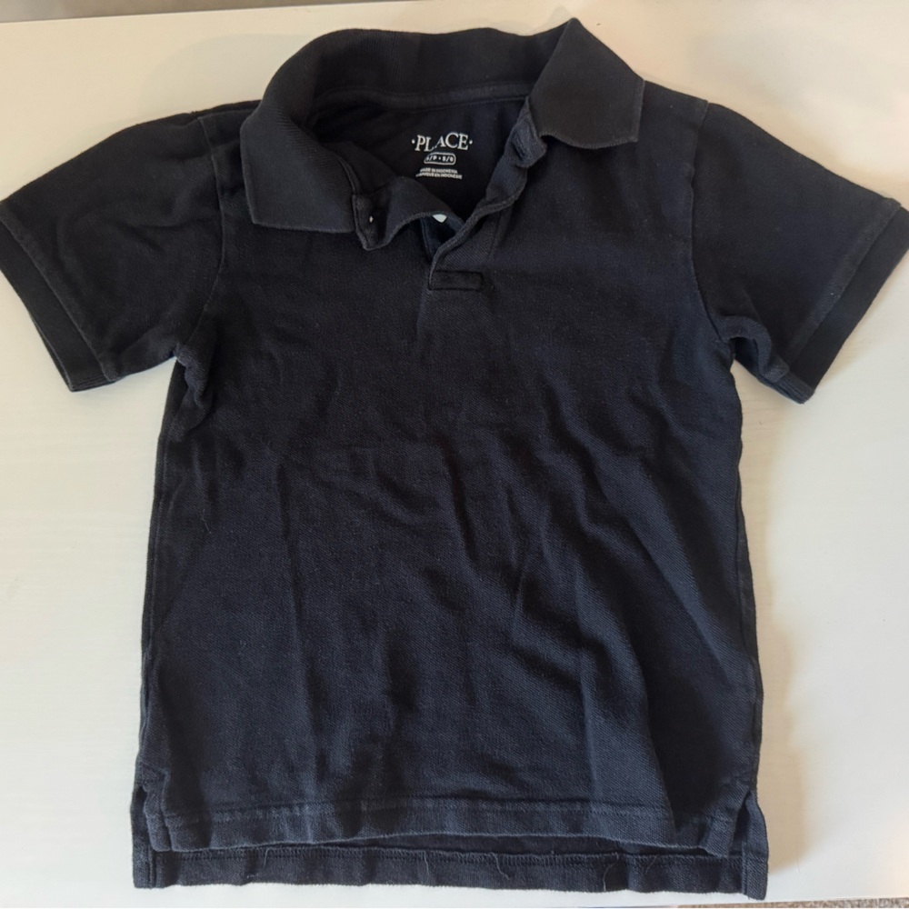 Boys | Size sp 5/6 | Black collared shirt